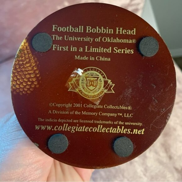 University of Oklahoma Sooner Football Bobble Head, 2001 - Picture 7 of 9